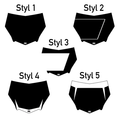 MOTOCUTZ Plate stickers